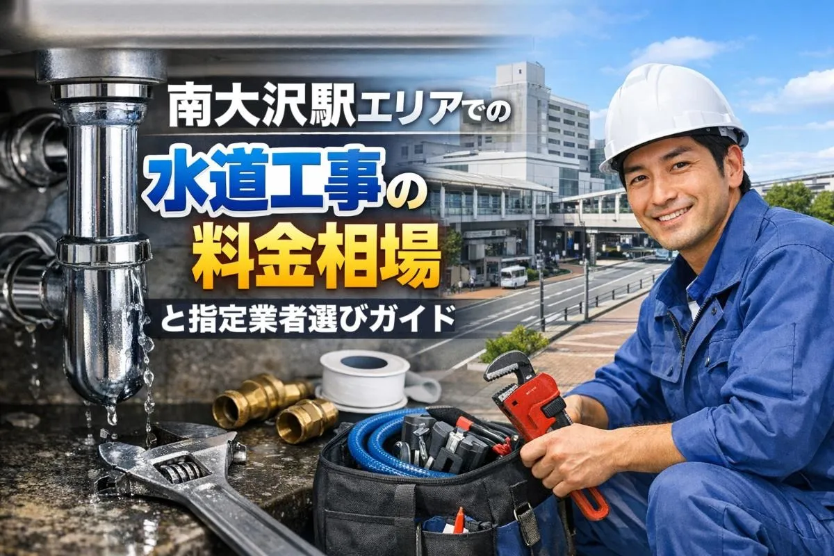 南大沢駅エリアでの水道工事の料金相場と指定業者選びガイド
