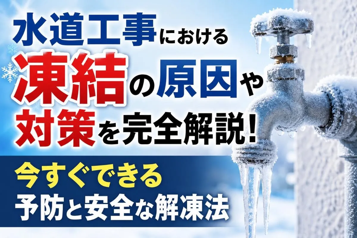 水道工事における凍結の原因や対策を完全解説!今すぐできる予防と安全な解凍法