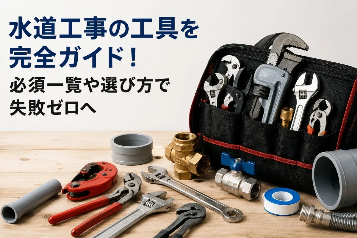 水道工事の工具を完全ガイド!必須一覧や選び方で失敗ゼロへ