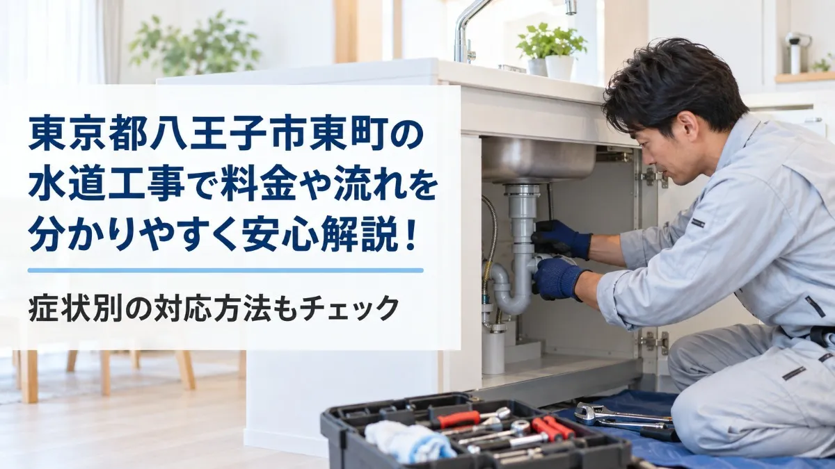 東京都八王子市東町の水道工事で料金や流れを分かりやすく安心解説!症状別の対応方法もチェック