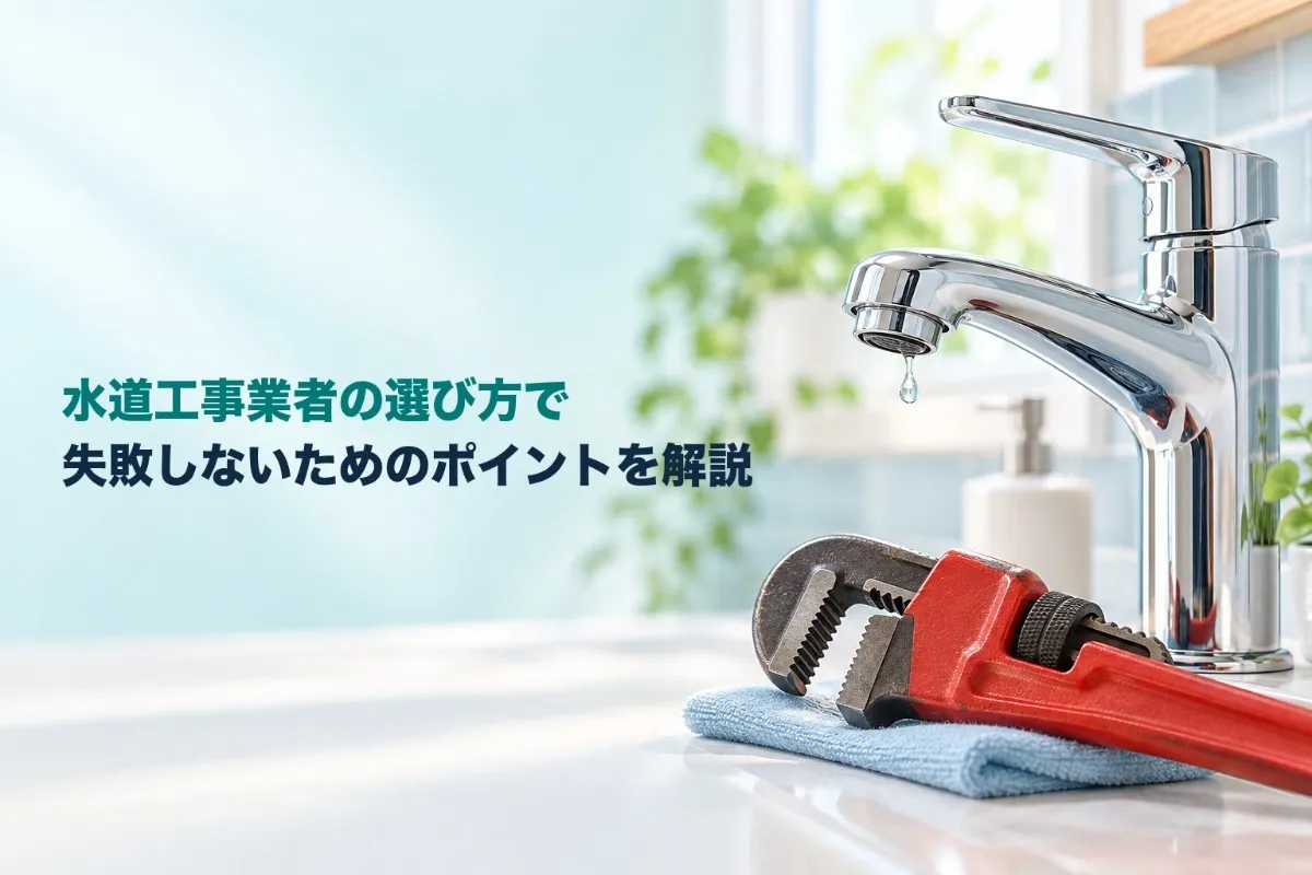 水道工事業者の選び方で失敗しないためのポイントを解説